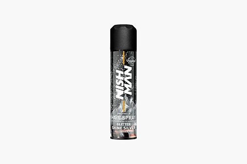 Nishman Glitter Hair Spray (Silver)