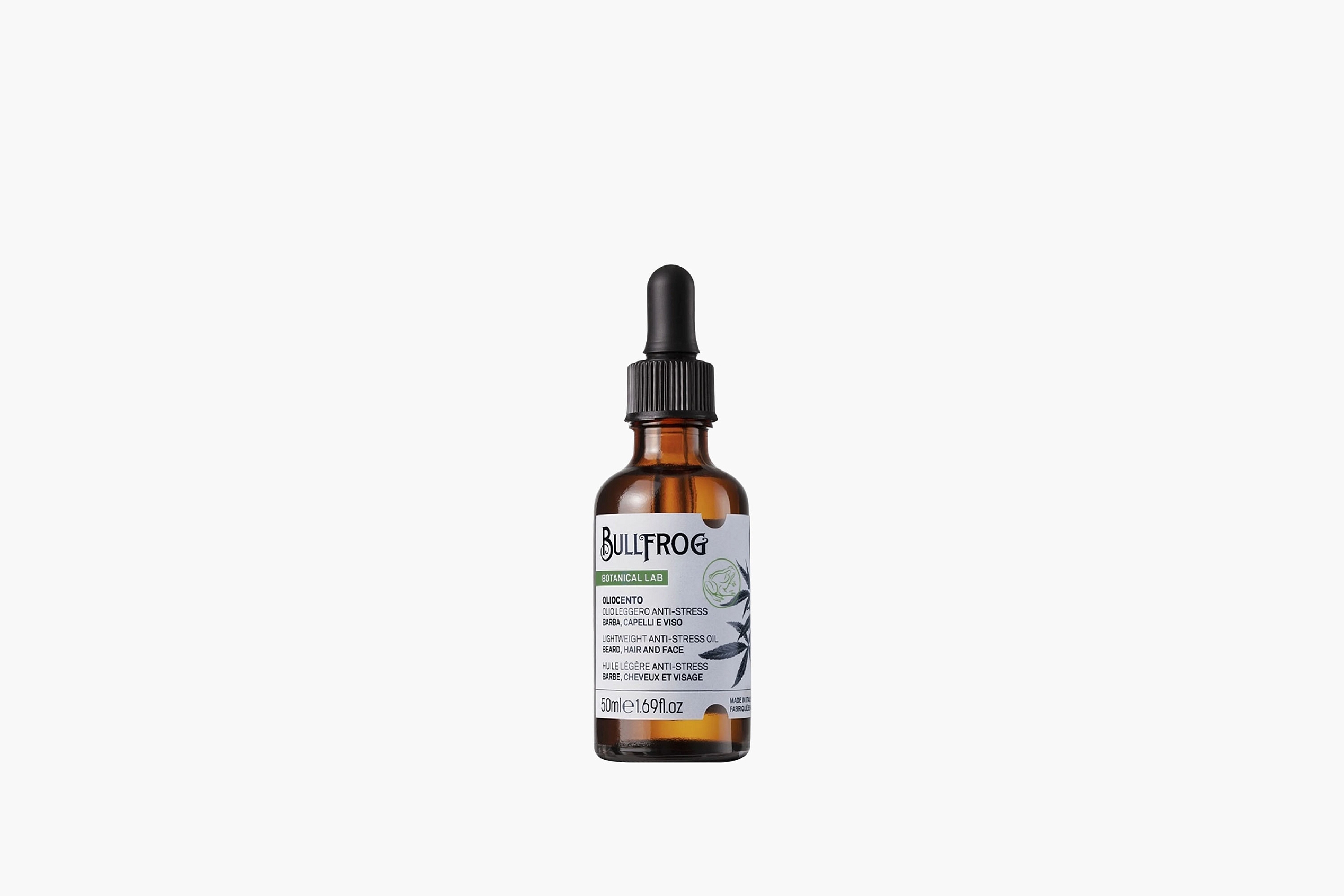 Bullfrog Lightweight Anti-stress Oil for Beard, Hair & Face фото 1