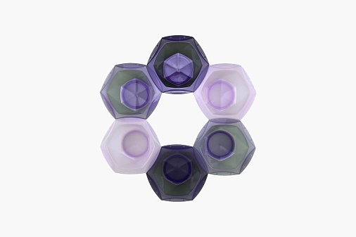 Canway Set of bowls colorful pearl